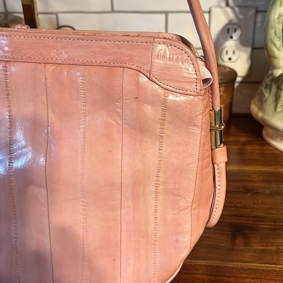 Leather of the sea - eel skin. VINTAGE. Over 40 years old. Soft supple - Picture 8 of 13